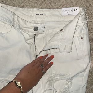 White pacsun ripped jeans